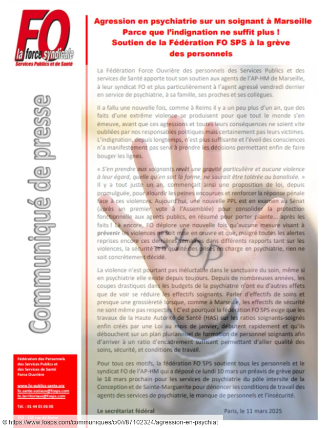 agression en psychiatrie