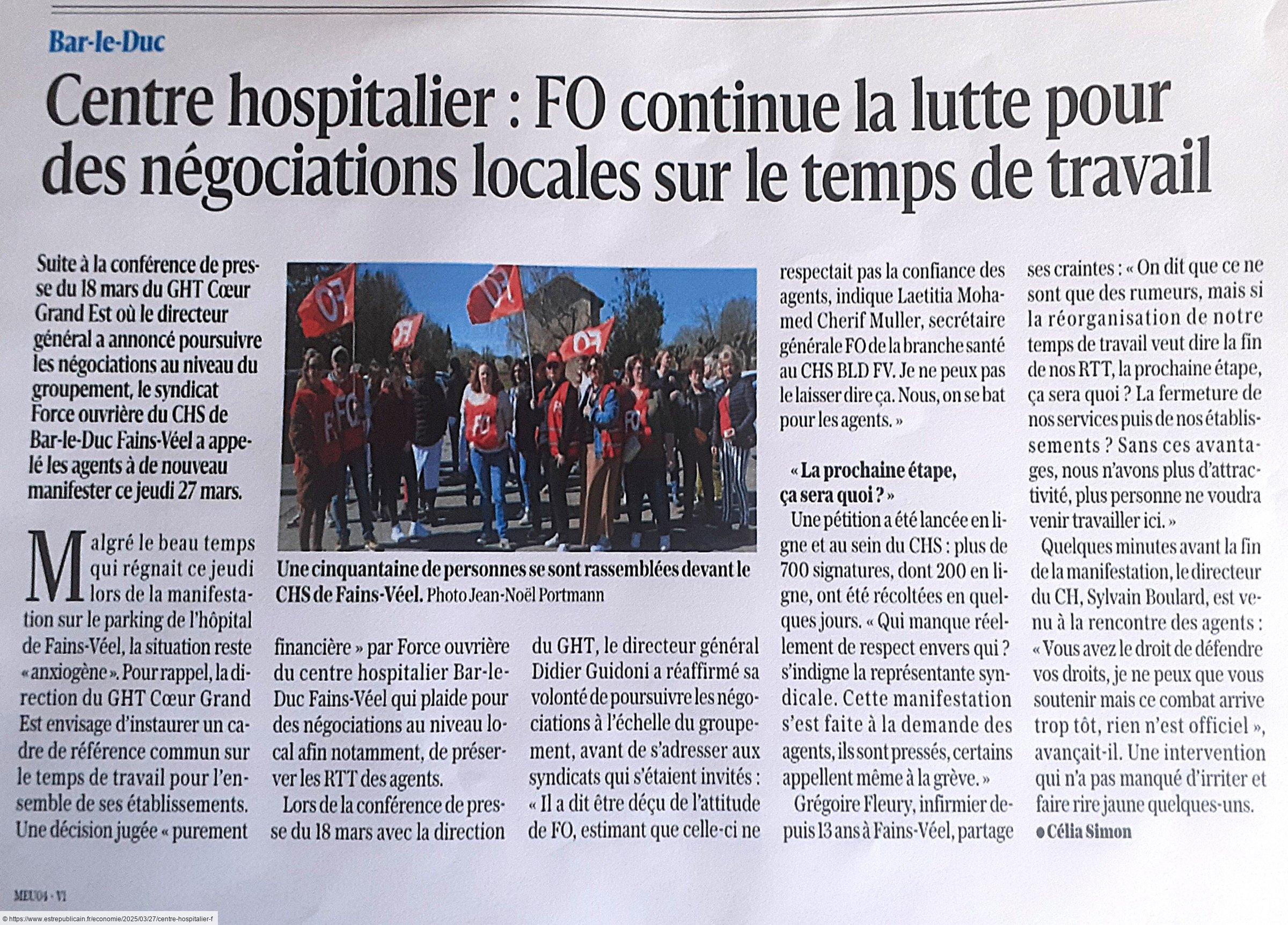 manifestation FO mars 2025