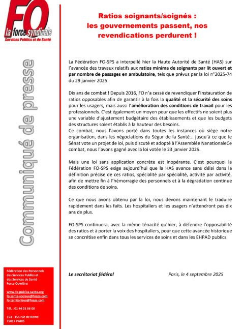 RATIOS SOIGNANTS/SOIGNES