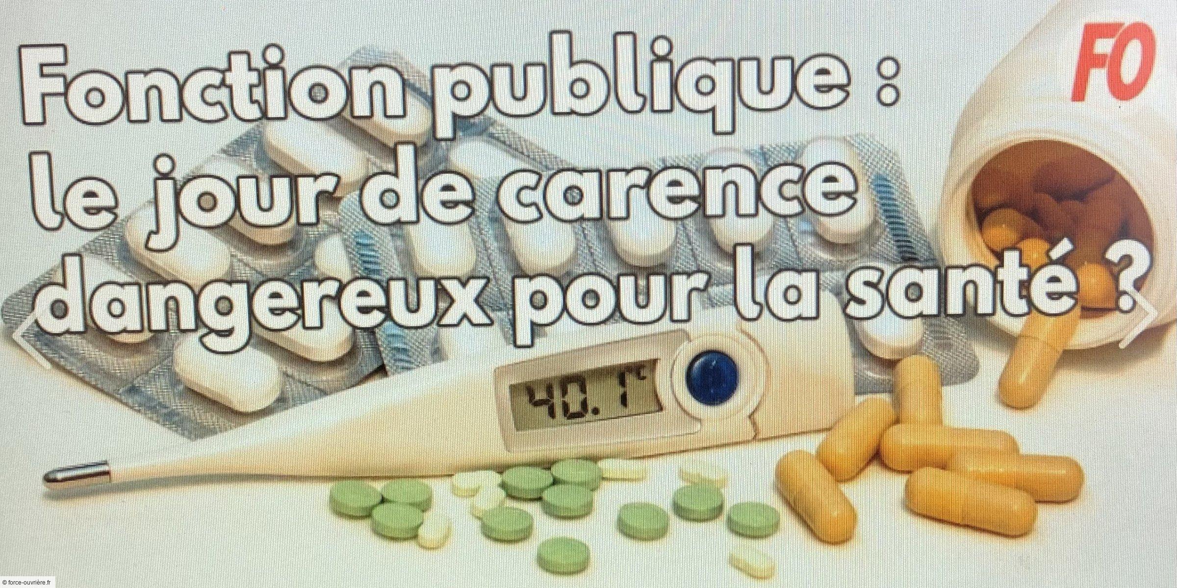 Carence prolongée : les fonctionnaires face à trois jours non indemnisés en cas d’arrêt maladie