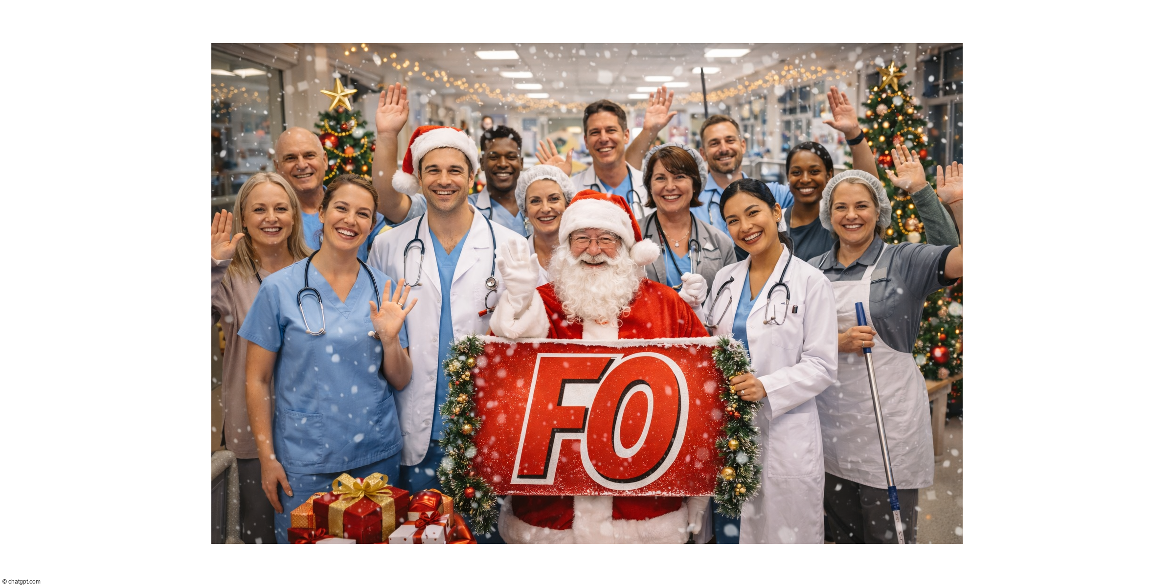 Respect et reconnaissance aux agents du CH Bar-le-Duc / Fains-Véel – Bonnes fêtes de fin d'année, FO toujours à vos côtés