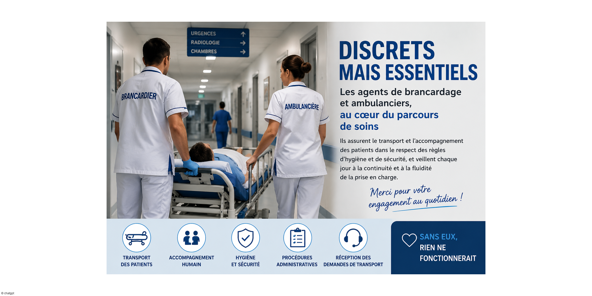 Dans l'ombre des soins : ces professionnels qui assurent le transport des patients