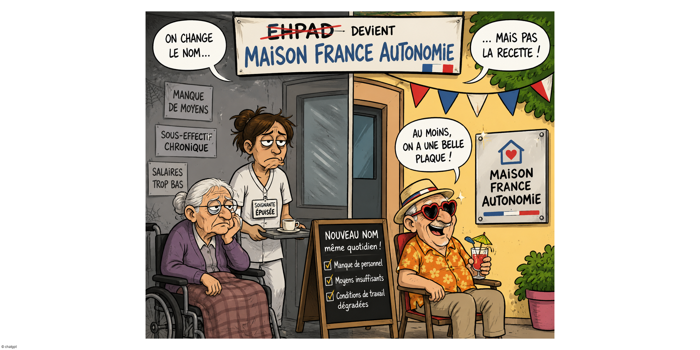 Les EHPAD vont devenir des « Maisons France Autonomie »
