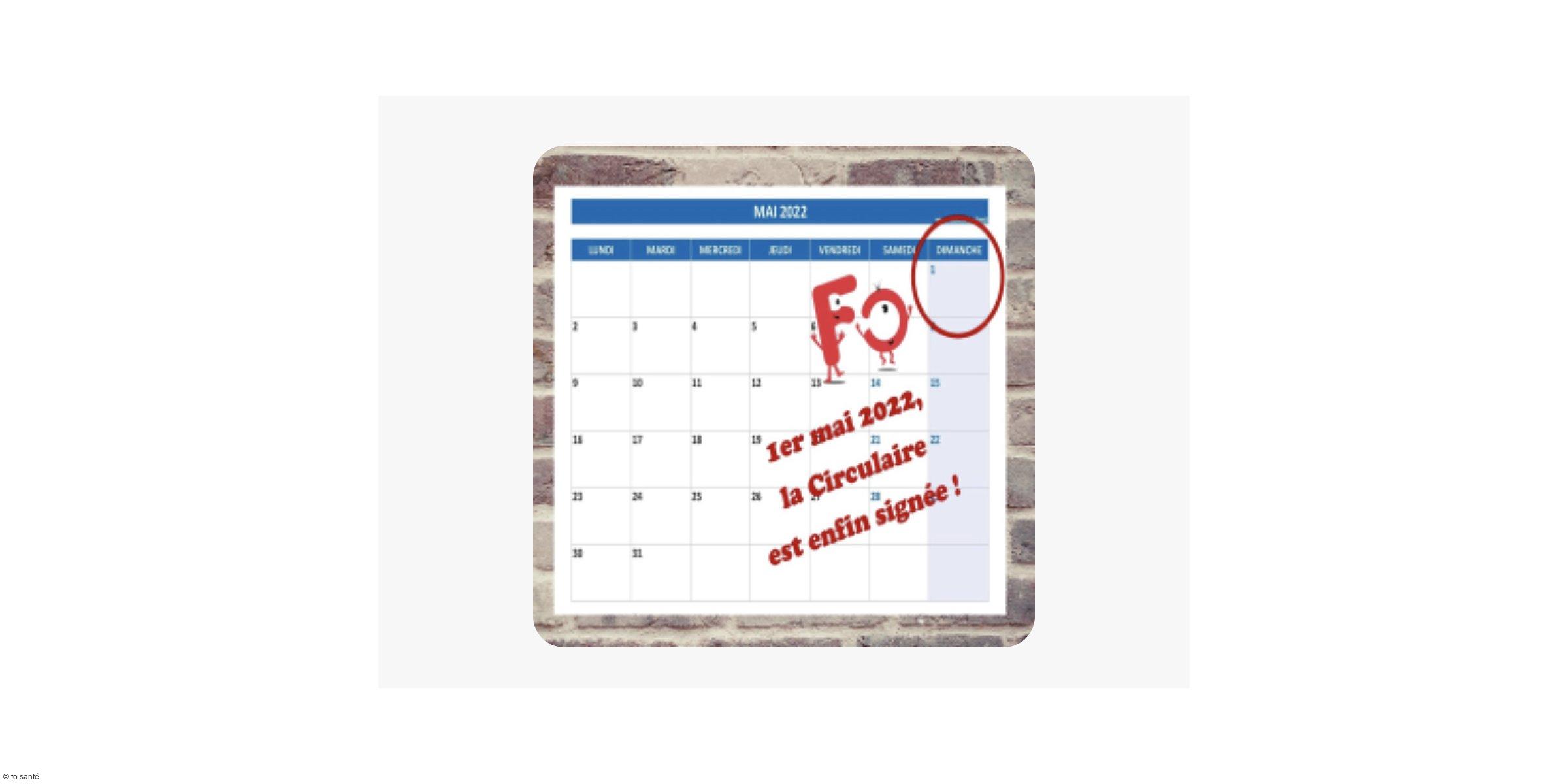 Enfin! La DGOS publie la circulaire pour le paiement du 1er mai 2022