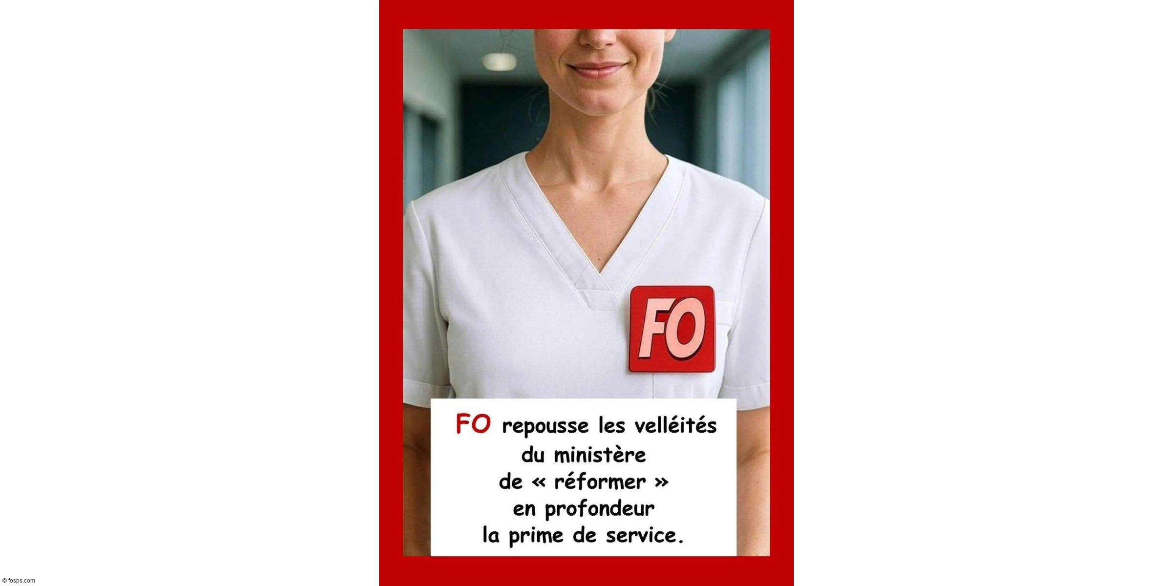 FO défend la prime de service face aux tentatives de réforme du ministère