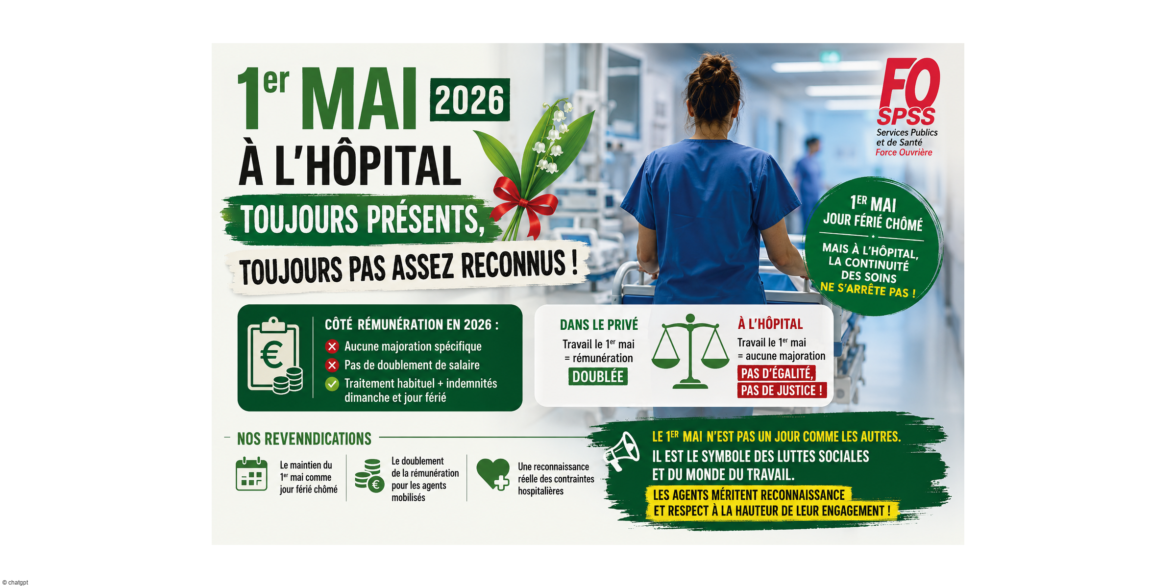 Fonction publique hospitalière : ce qui change — ou non — pour le 1er mai 2026