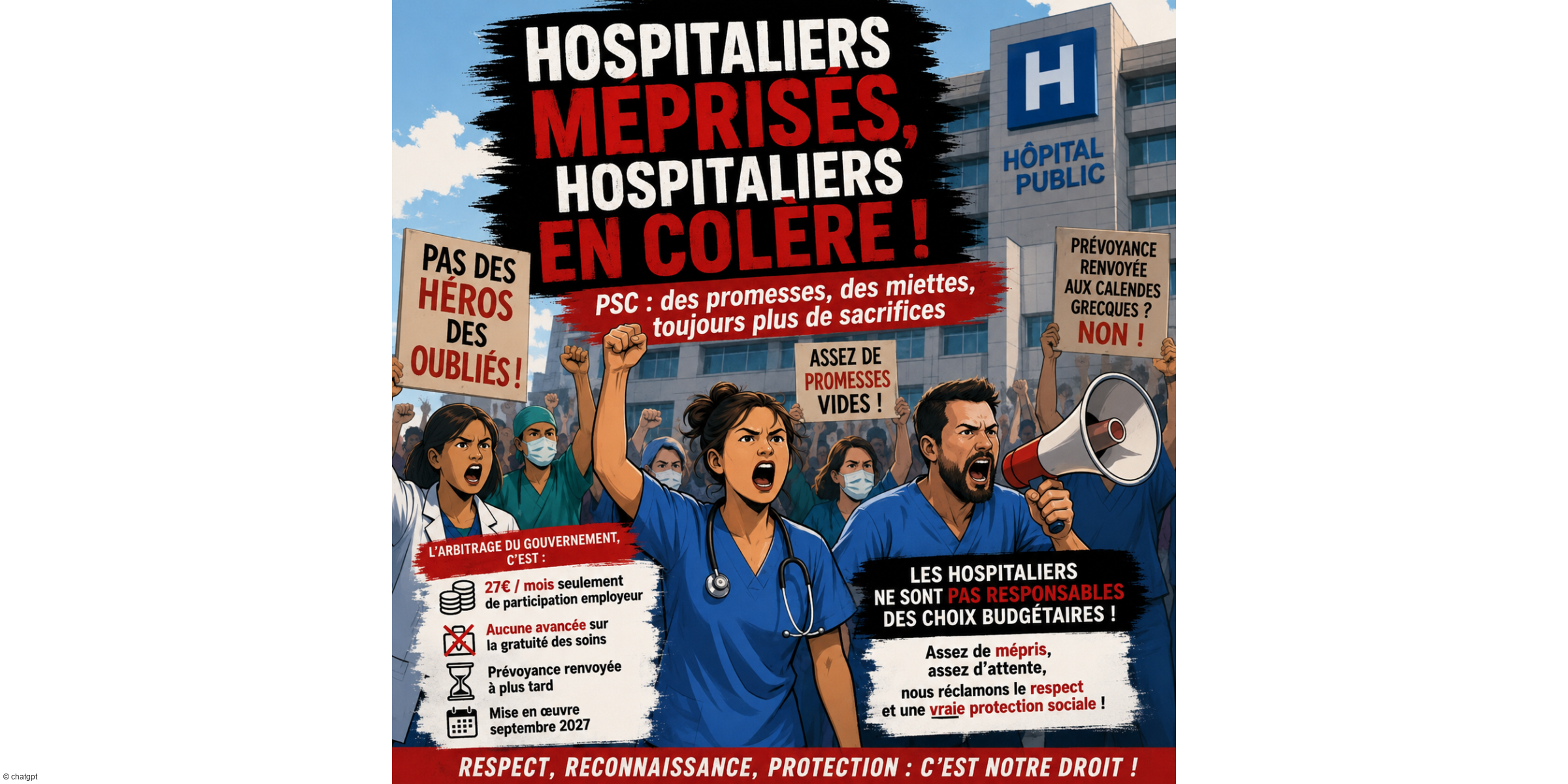 HOSPITALIERS : une nouvelle fois laissés pour compte