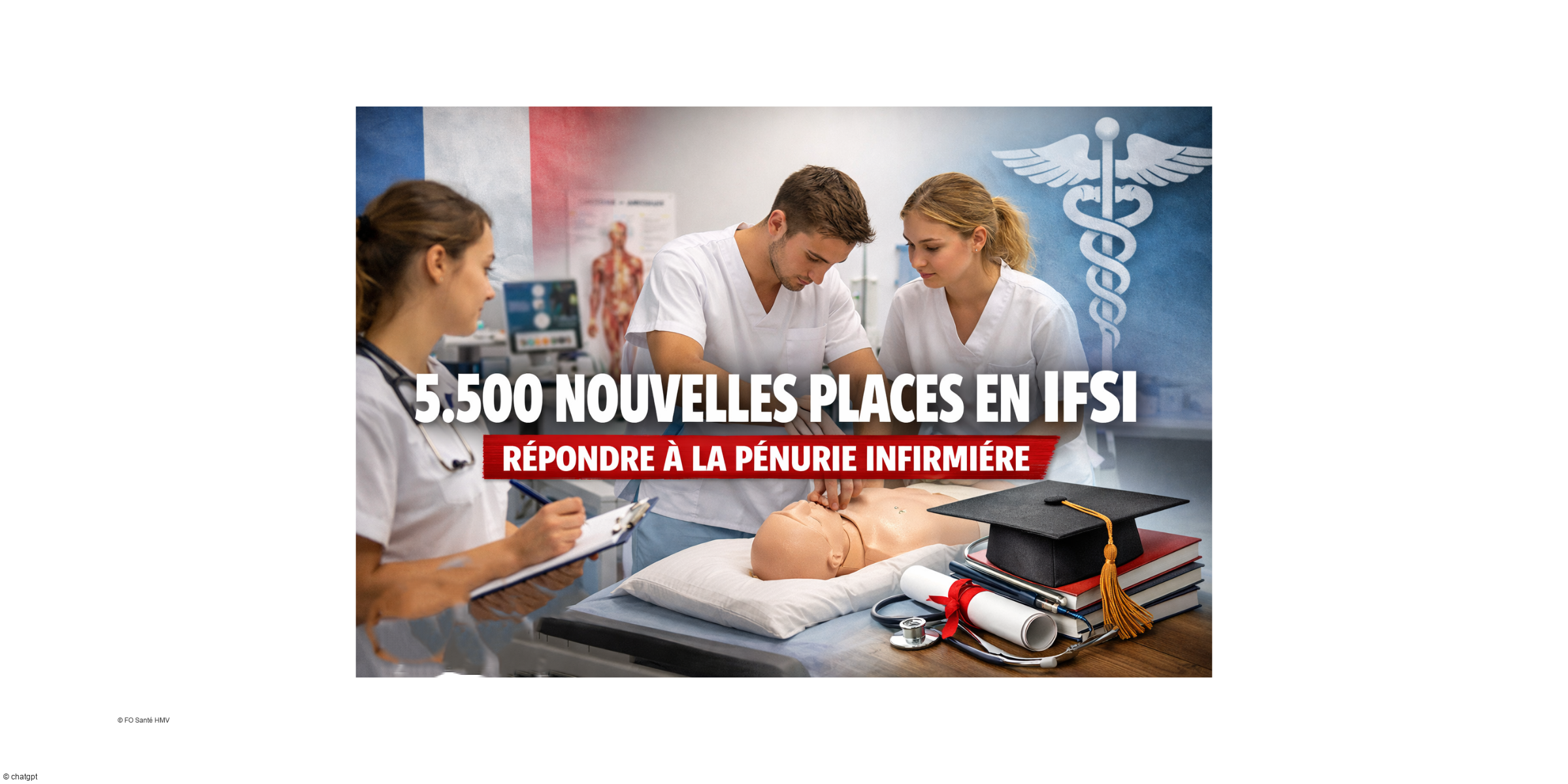 5.500 nouvelles places en IFSI dès 2026 pour répondre à la pénurie de soignants