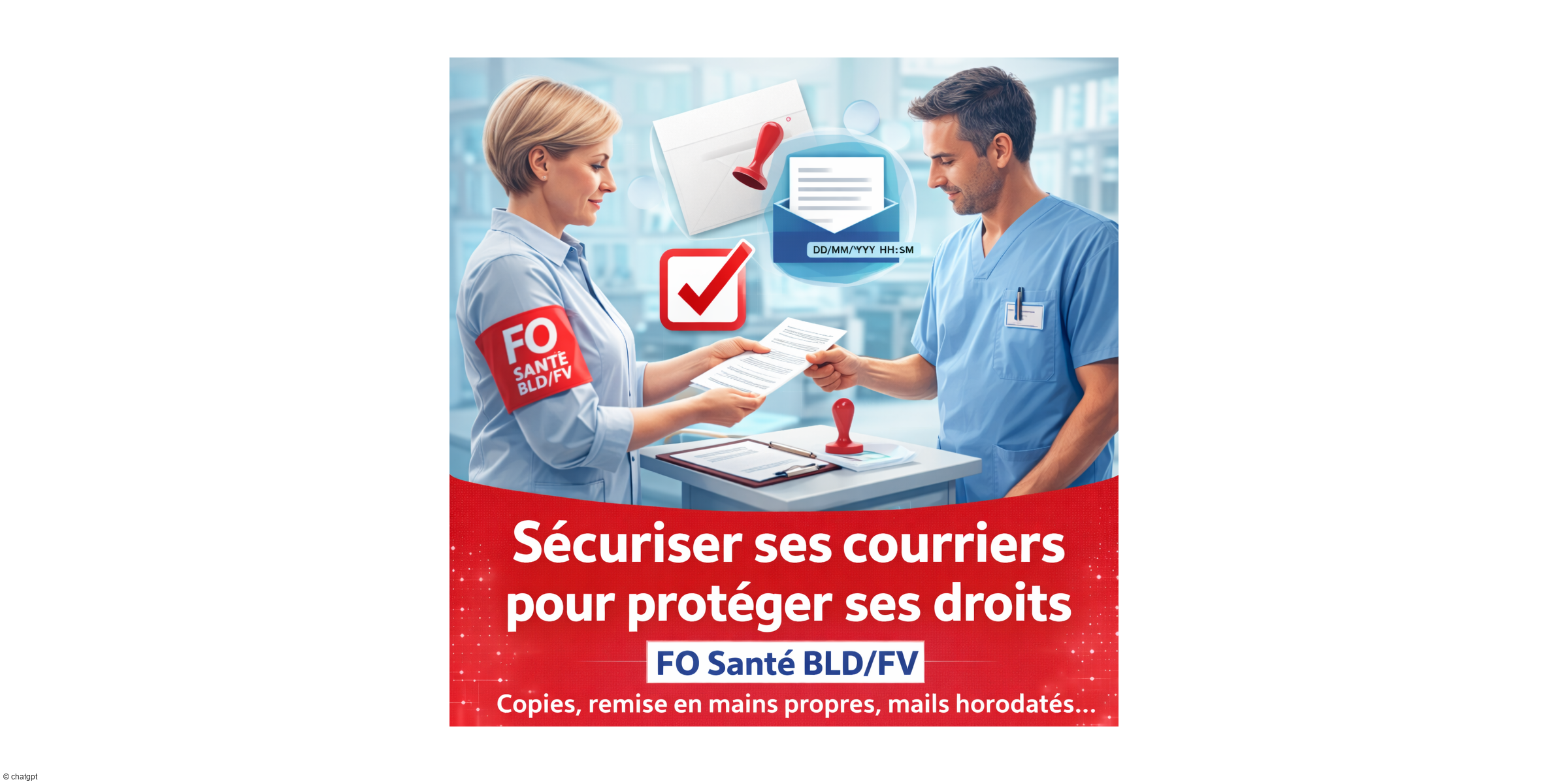FO Santé BLD/FV alerte les professionnels : sécuriser ses courriers pour protéger ses droits