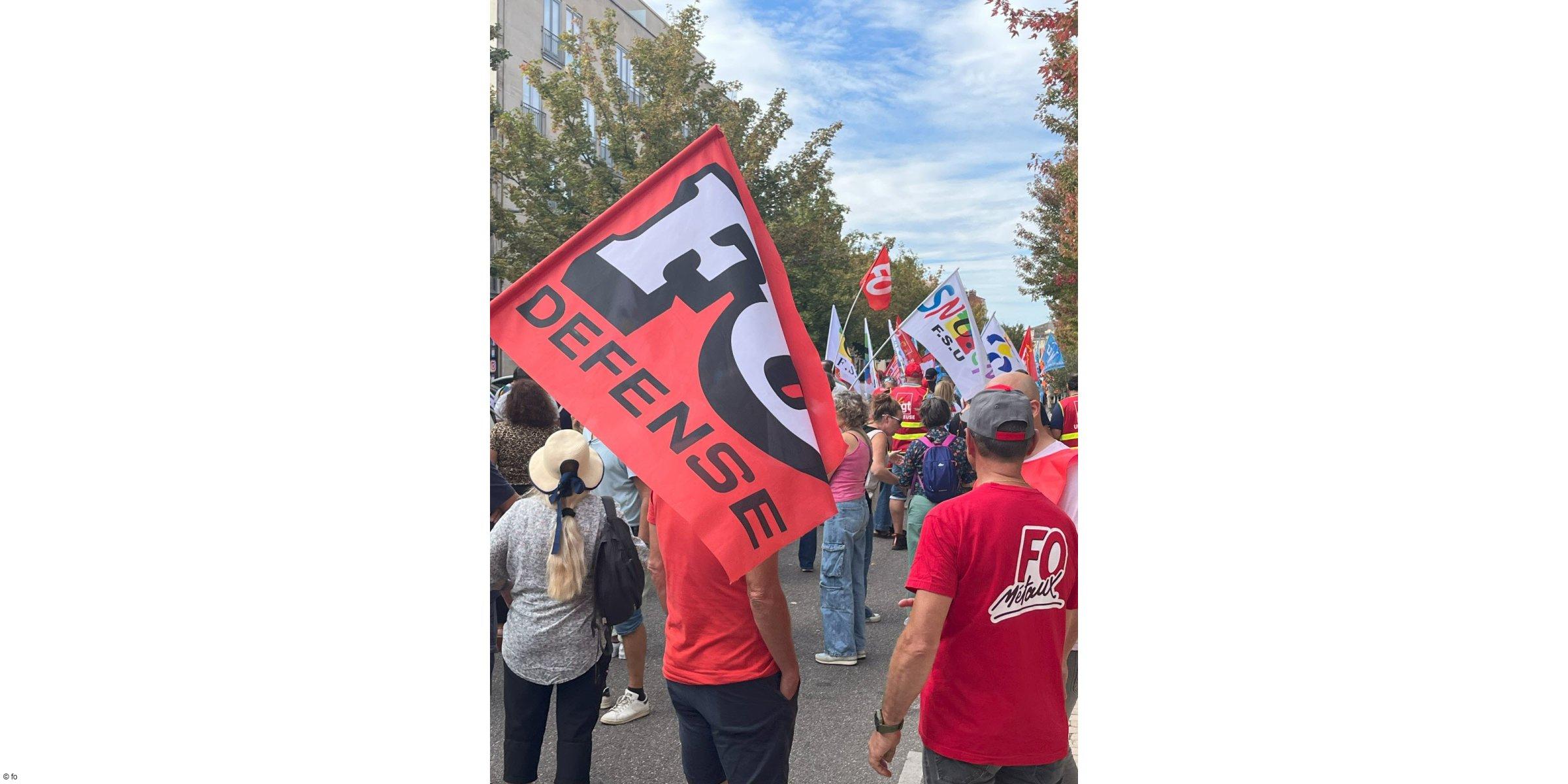 Retour sur la manifestation du 29 septembre 2026 à Bar-le-Duc, à laquelle participait notamment Force Ouvrière.