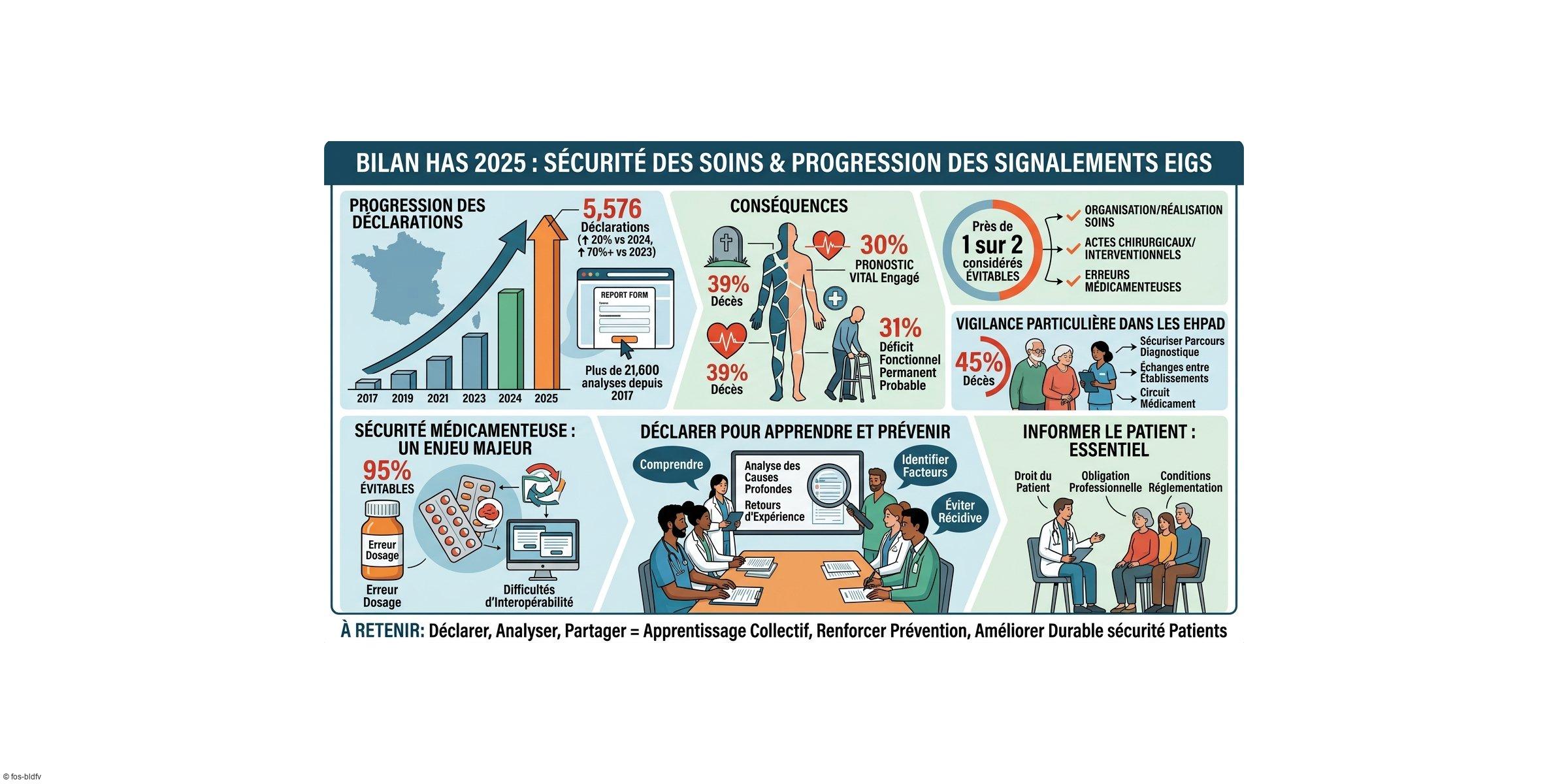 Sécurité des patients : la HAS appelle à renforcer la déclaration des événements indésirables graves