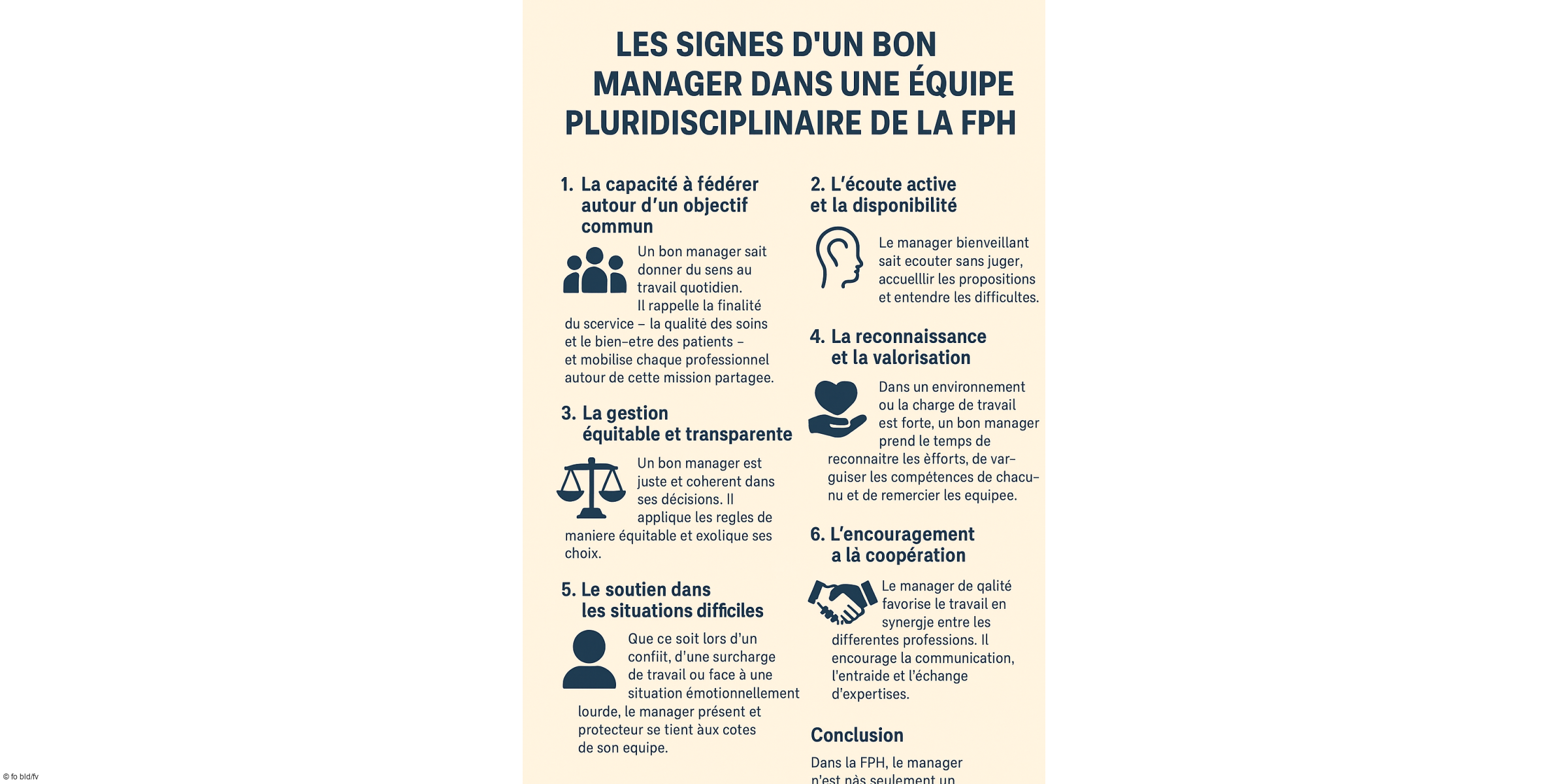 Les signes d’un bon manager dans une équipe pluridisciplinaire de la FPH