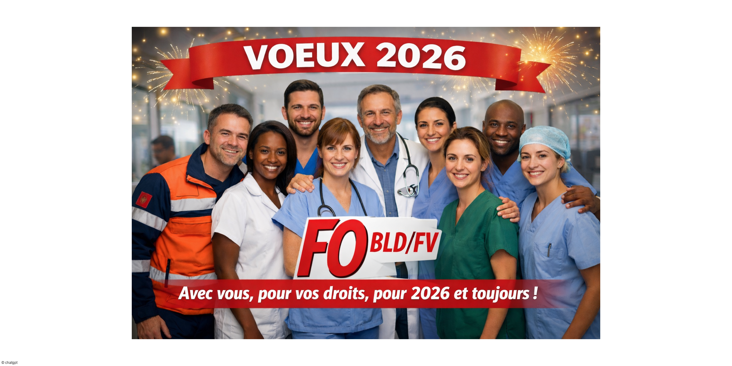 Vœux 2026 – Avec les agents, FO Santé ne lâchera rien